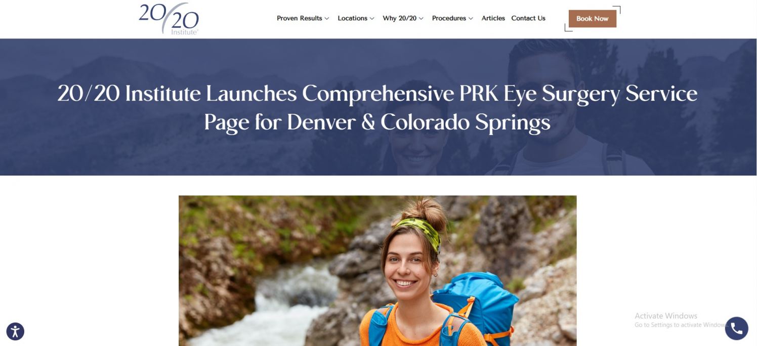 20 20 Institute Launches Comprehensive Prk Eye Sur