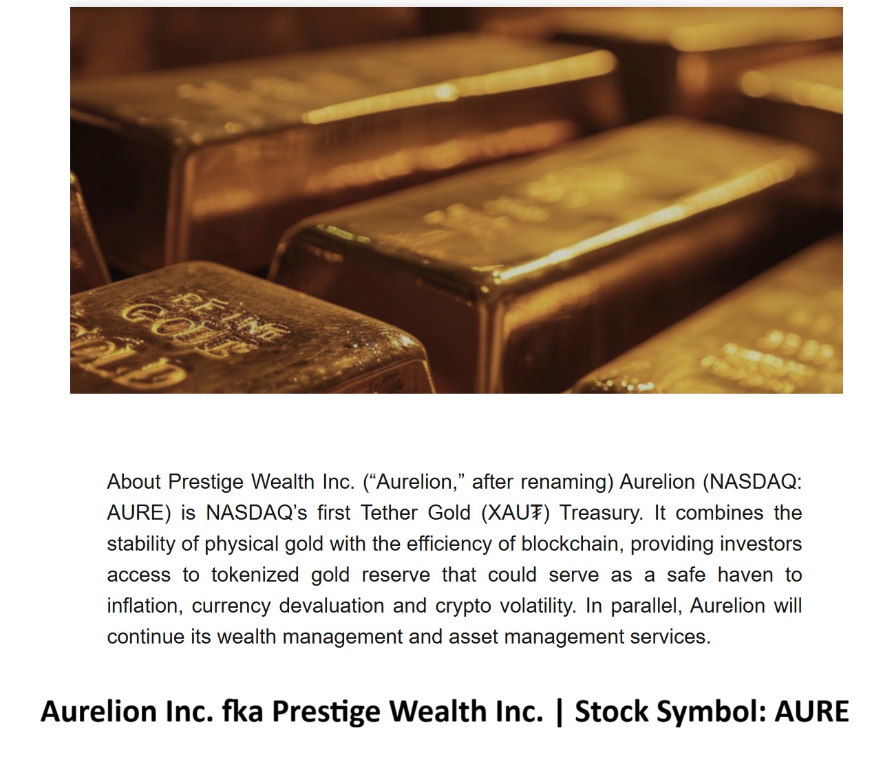 Aurelion: FKA: Prestige Wealth, Inc. NASDAQ Stock
