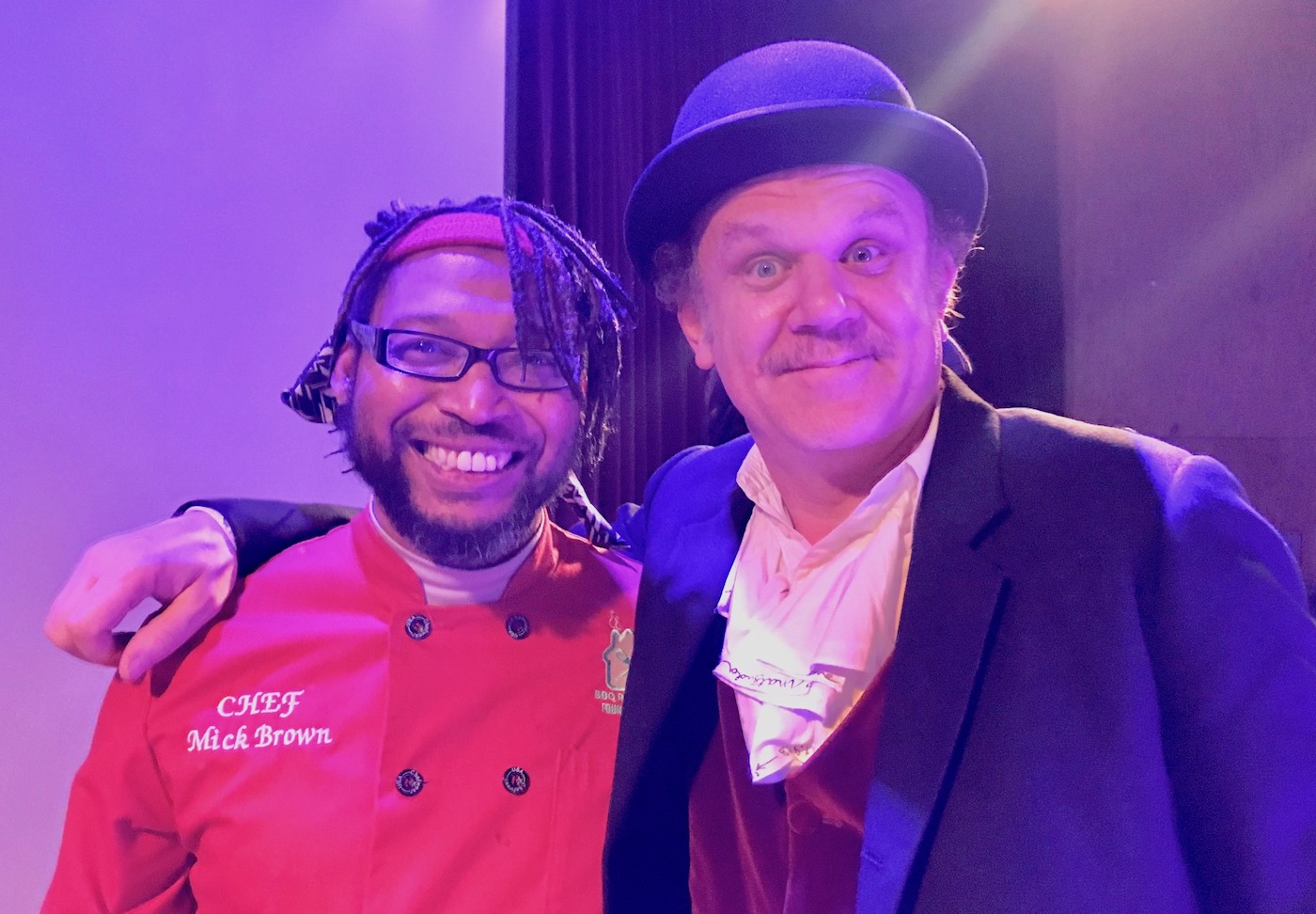Chef Mick and John C. Reilly at Bootleg Theater LA