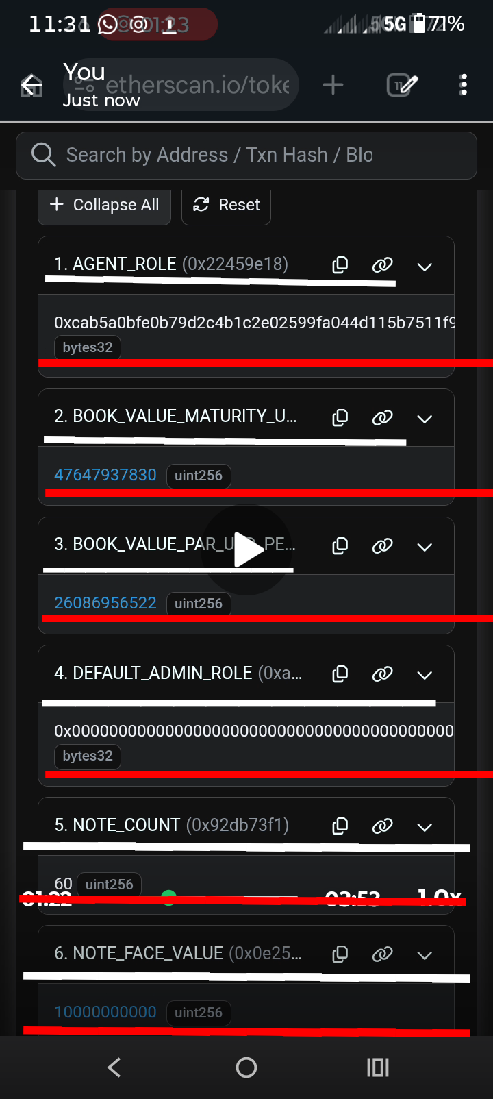 LTNS 1 VALUE PER ETHERW