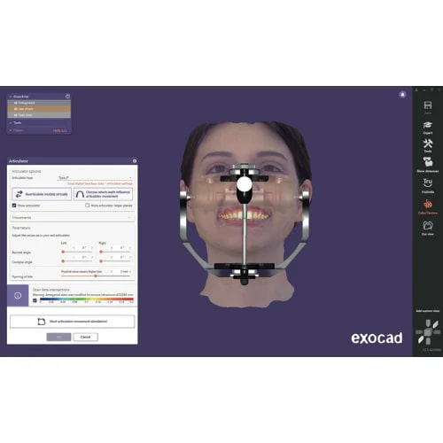 RayFace 3D face scans uploaded to software