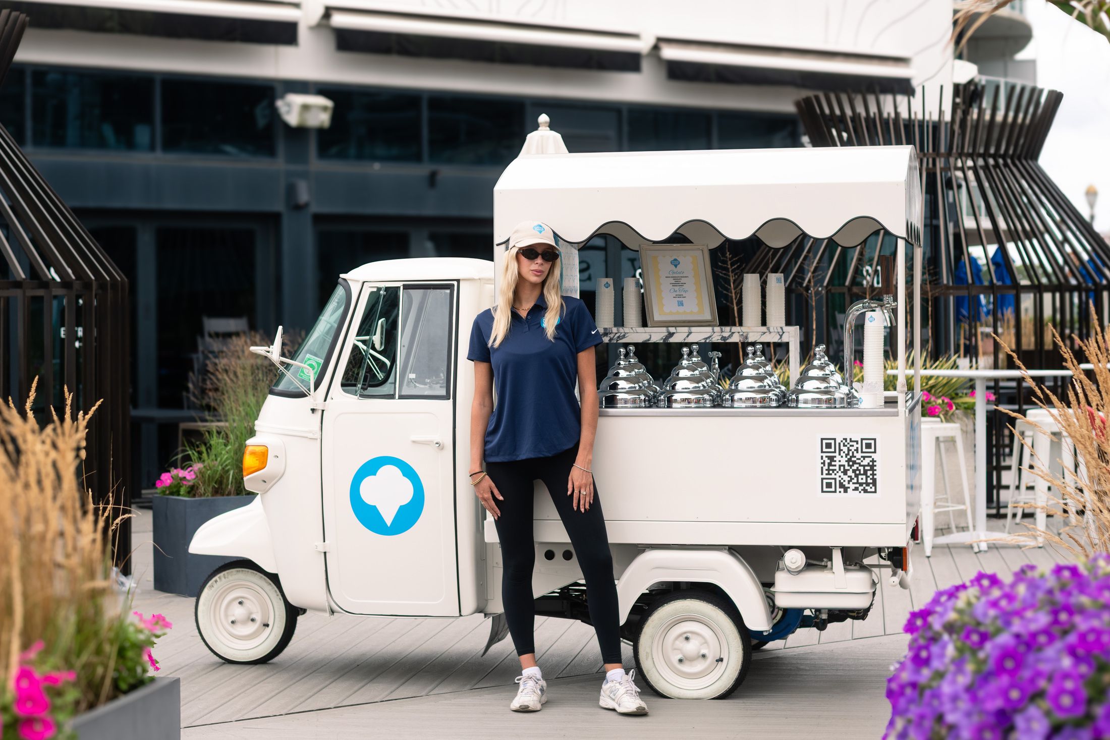 Scoop Social Co.'s signature Italian Piaggio Ape